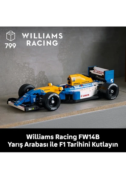 Lego Icons Williams Racing FW14B ve Nigel Mansell 10353 Lisanslı Ürün - Resim 2