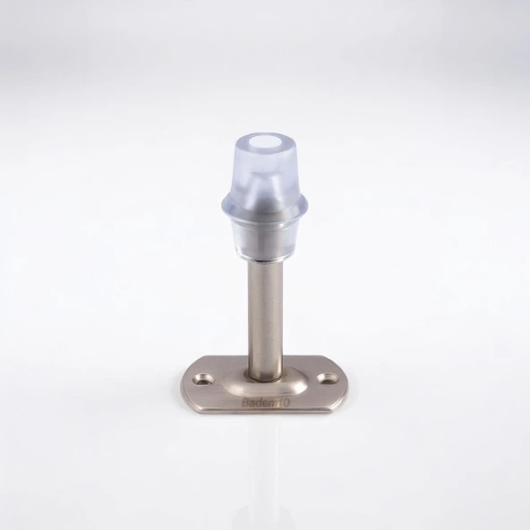 Kapı Stoperi 10 ADET Tamponu Gümüş Krom 8 cm Metal Kapı Durdurucu Tutucu Kapı Altı Üstü Kolu Stopu - Resim 6