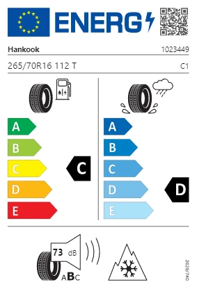 Hankook 265/70 R16 112T Dynapro AT2 RF11 M+S 3PMSF Oto Yaz Lastiği (Üretim Yılı: 2025) - 2