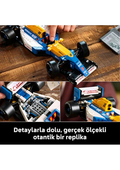 Lego Icons Williams Racing FW14B ve Nigel Mansell 10353 Lisanslı Ürün - Resim 3