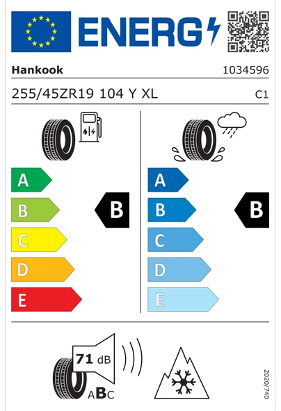 Hankook 255/45 R19 104Y XL ION FLEXCLIMATE SUV IL01A Sound Absorber (Foam), EV Oto 4 Mevsim Lastiği (Üretim Yılı: 2024) - 2