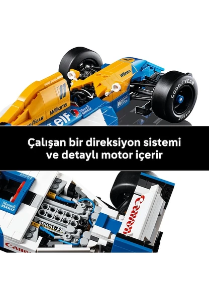 Lego Icons Williams Racing FW14B ve Nigel Mansell 10353 Lisanslı Ürün - Resim 5