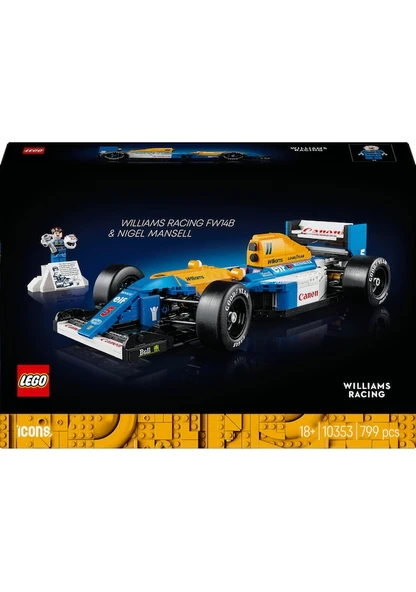 Lego Icons Williams Racing FW14B ve Nigel Mansell 10353 Lisanslı Ürün - Resim 9
