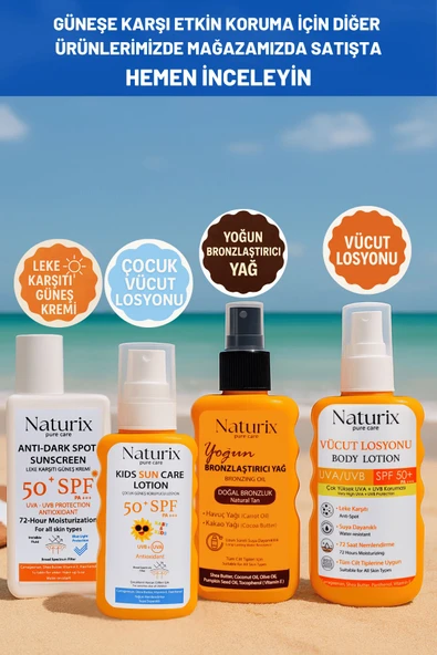 Yoğun Bronzlaştırıcı Yağ | Havuç & Kakao Yağı, Vitamin E, Tüm Cilt Tiplerine Uygun Sprey - 200 ml - 6
