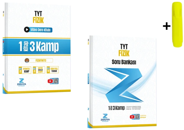 Zeduva Fizikfinito TYT Fizik 1 Kitap 3 Kamp Soru Bankası Ve Video Ders ürün görseli