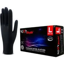 BEYBİ NJOY PUDRASIZ NİTRİL ELDİVEN L BENDEN SİYAH ürün görseli 1