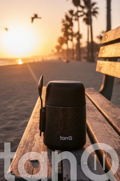 TanQ Ömür Boyu Garantili Bento Paslanmaz Çelik Yemek-Mama Termosu Titan Black 0.50 Lt- (17 Oz) - 4