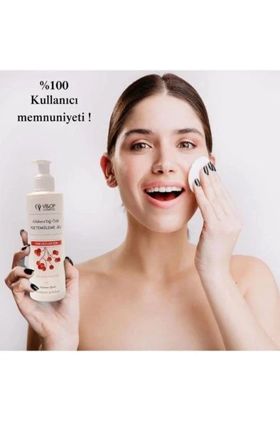Vi&Op Cosmetics Gilaburu Yağı Özlü Yüz Temizleme Jeli - 5