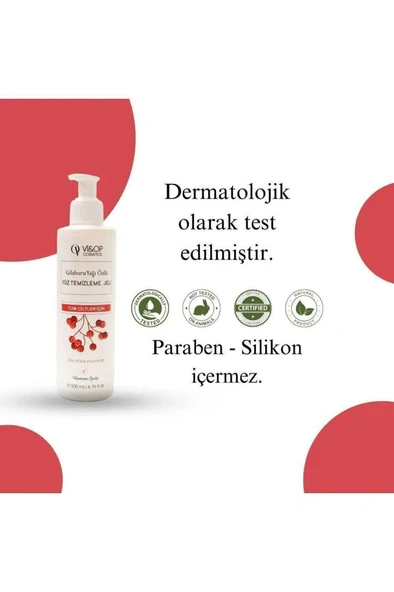 Vi&Op Cosmetics Gilaburu Yağı Özlü Yüz Temizleme Jeli - 6