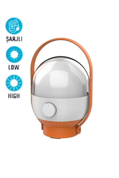 Şarjlı Ayarlanabilir Led Işıklı Kamp Lambası - 2
