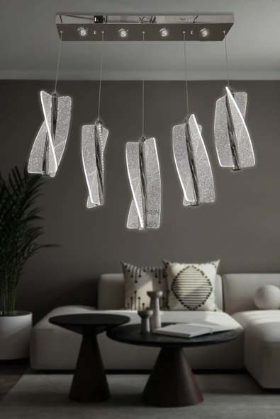Liza 5 Li Sıralı Sarkıt Led Avize - 7