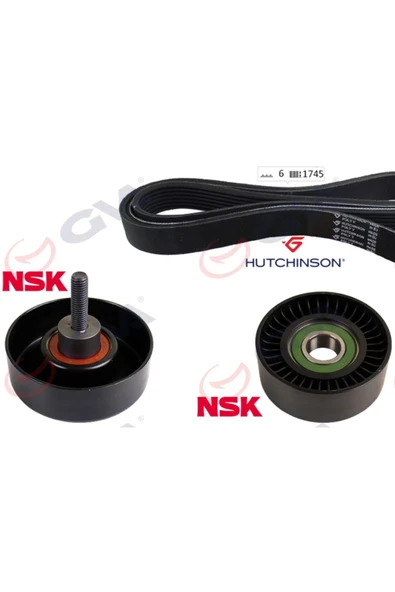 GVA 59A3310 Alternatör Gergi Kiti Tourneo Connect-transit Connect 1.8di-tdci 07- Klimalı 6p ürün görseli 1