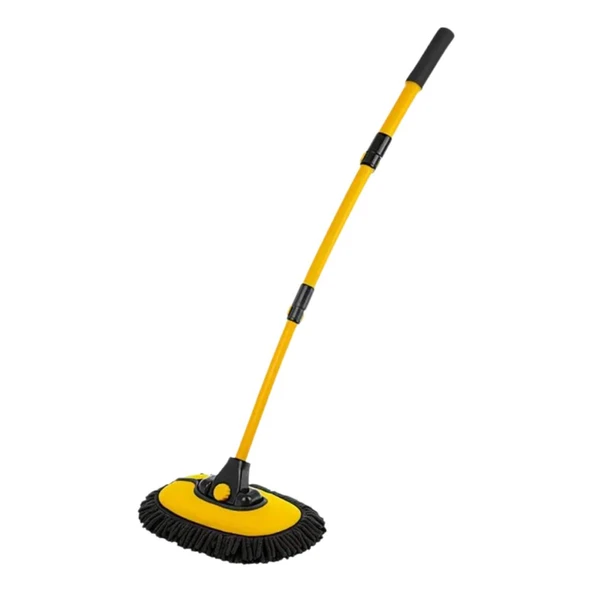 Polham 100CM Uzayabilen Teleskopik Saplı Kuru Islak Araç Temizleme Fırçası, İz ve Çizik Bırkaz Fırça - 7