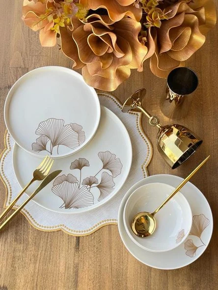 Yemek Takımı Modern Ginkgo 24 Parça 6 Kişilik - 2