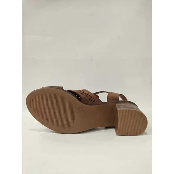 VENÜS 1857209Y KADIN DERİ TOPUKLU SANDALET - 11