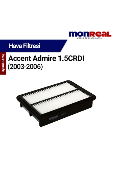 Monreal A ccent dmire 1.5 CRDI Dizel 2003-2006 Filtresi (Hv) -