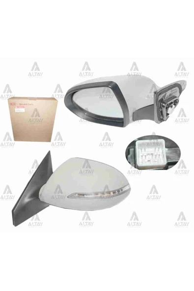 Hmc Mobis 876103U230 Ayna Dış Dikiz Sportage 11-16 Elektrikli Isıtmalı Sinyalli Otomatik Katlanır Sol 9 Fişli -87610 ürün görseli 1