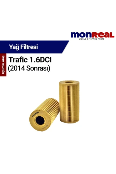 Monreal O Trafic 1.6 DCI 2014 Snrası Filtresi (Yağ)