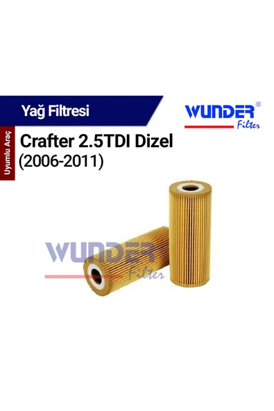 Monreal O Crafter 2.5 TDI Dizel (2006-2011) Filtresi (Yağ) - WUNDER ürün görseli 1