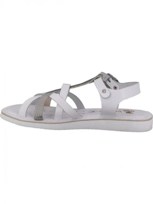 VENÜS 20980208 HAFİF DÜZ TABAN KADIN DERİ SANDALET - 7