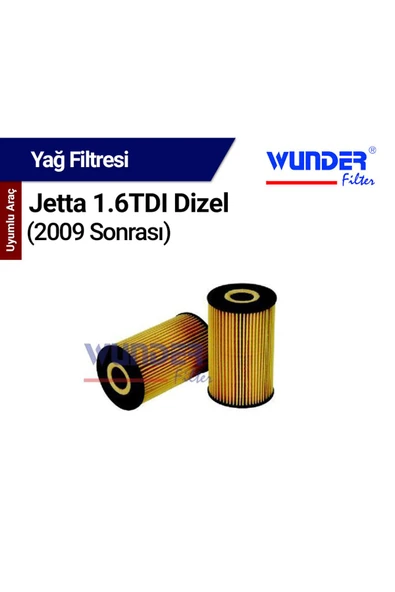 Monreal O Jetta 1.6 TDI Dizel (2009 Snrası) Filtresi (Yağ) - MANN ürün görseli 1