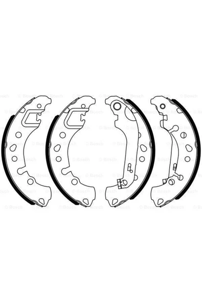 Bosch 0986487961 Pabuç Balata Ve Fren Kampanası Fiesta Ce1 ürün görseli 1