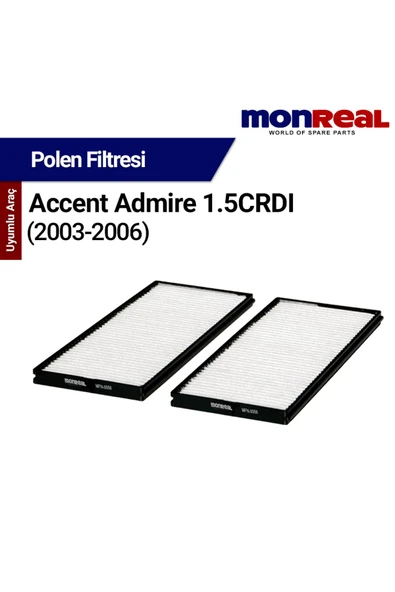 Monreal P Accent Admire 1.5 CRDI Dizel 2003-2006 Filtresi (olen) - ürün görseli 1