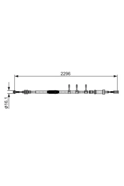 Bosch 1987482595 Fren Teli - ürün görseli 1
