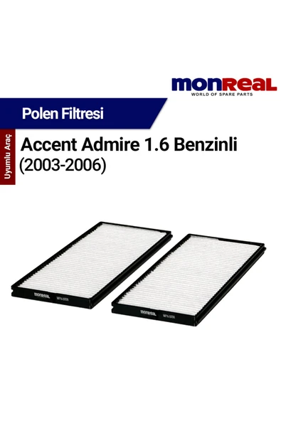 Monreal P Accent Admire 1.6 Benzinli 2003-2006 Filtresi (olen) - ürün görseli 1