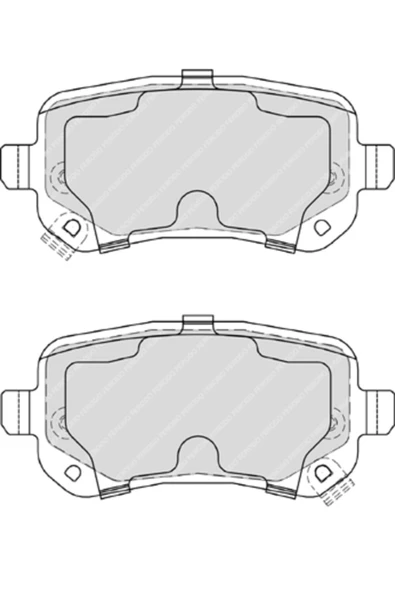 Ferodo FDB4196 Fren Balatası Arka Freemont 11- / Grand Voyager 07- / Journey 07- ürün görseli 1