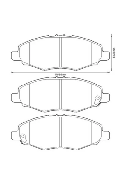 Beşer 3982 On Fren Balatası Hılux Beser ürün görseli 1