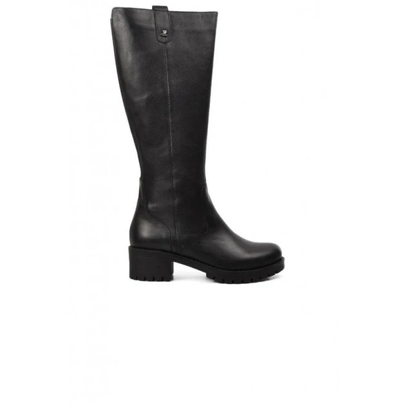 VENÜS 3322K HAKİKİ DERİ AZ TOPUKLU BİNİCİ KADIN ÇİZME - Resim 5