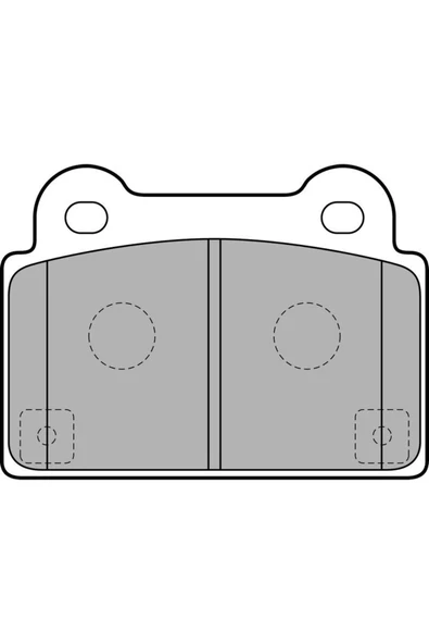 Delphi LP2177 Fren Balatası Arka Mıtsubıshı Lancer Evo X 01-08 Delphı Lp2177 ürün görseli 1