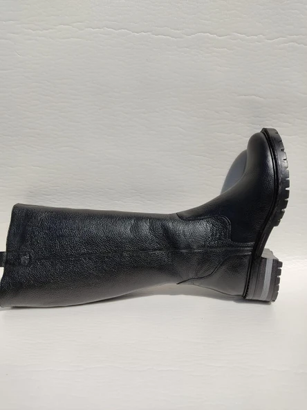 VENÜS 3322K HAKİKİ DERİ AZ TOPUKLU BİNİCİ KADIN ÇİZME - Resim 4