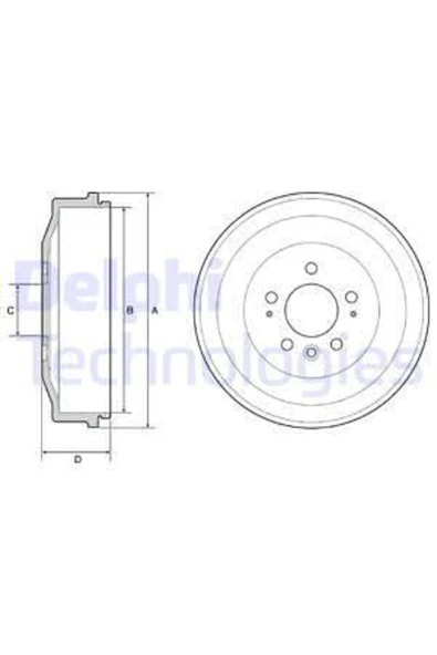 Delphi BF558 FREN KAMPANASI ARKA AMAROK ürün görseli 1