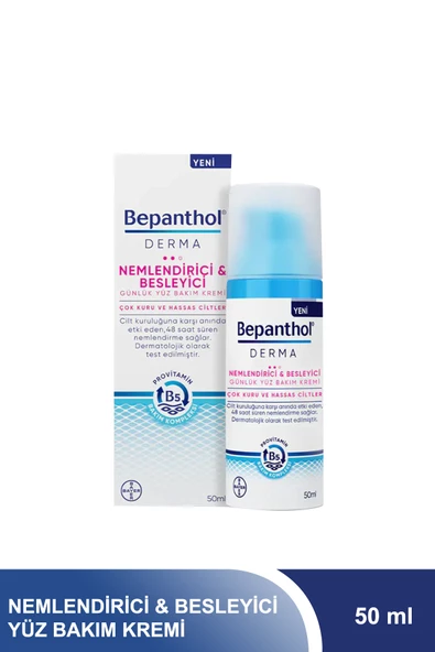 Bepanthol Derma Nemlendirici & Besleyici Yüz Bakım Kremi 50 ml