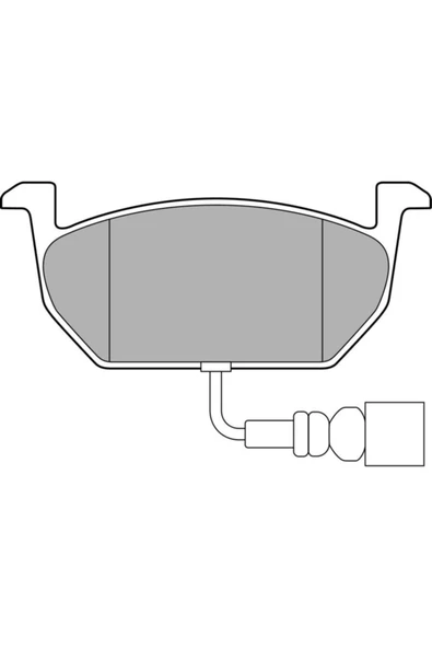 Delphi LP3146 Delphı Dlp- Ön Fren Balatası Fişli Golf Sportsvan 2014 ... ürün görseli 1