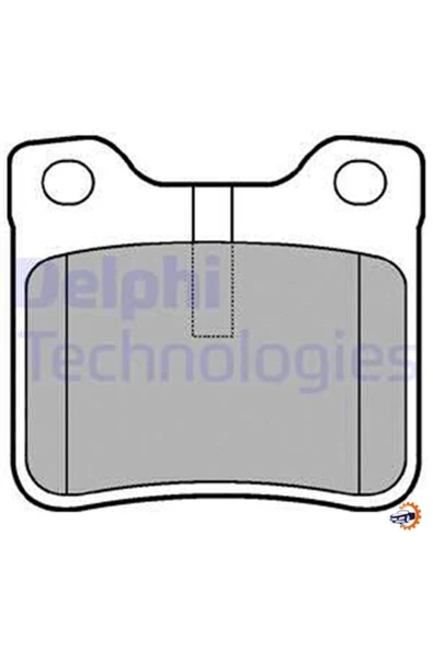Delphi LP991 Fren Balatası Arka Peugeot 406. 607 96 Delphı Lp991 ürün görseli 1