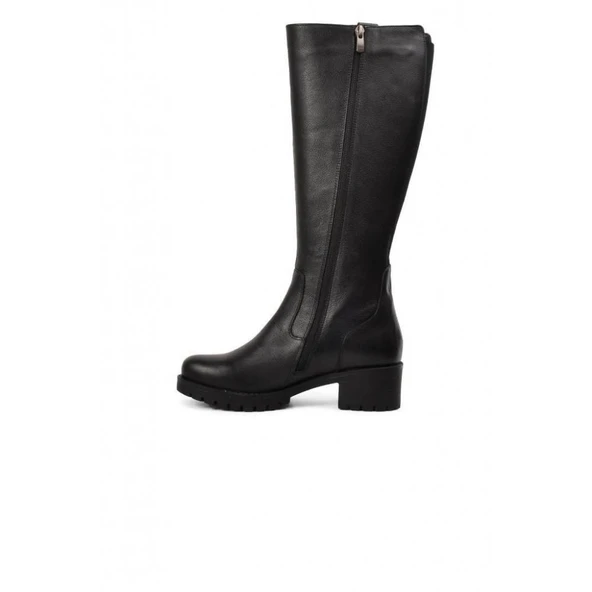 VENÜS 3322K HAKİKİ DERİ AZ TOPUKLU BİNİCİ KADIN ÇİZME - Resim 7