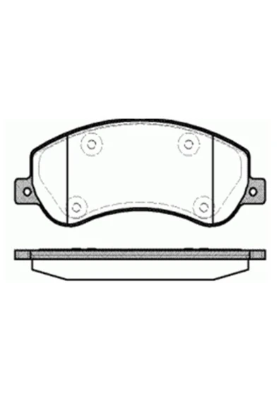 Mga 55259  Fren Balatası Ön Fişli Amarok 10- / Transit V347 06- Arkadan Çekıslı ürün görseli 1