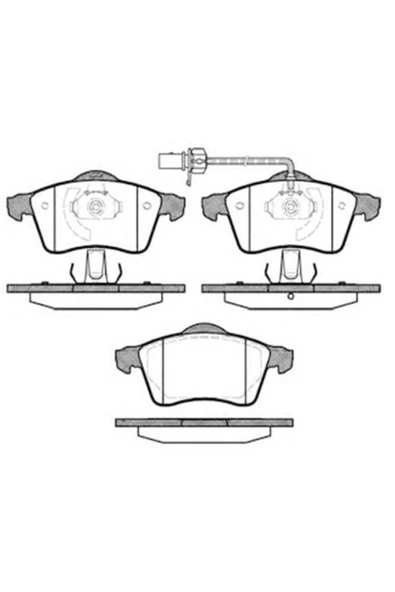 Mga 55212  Fren Balatası Ön Fişli Transporter T4 90-03 Uyumlu ürün görseli 1
