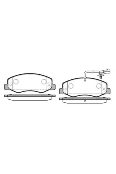 Mga 55148  Fren Balatası Arka Fişli Master Iıı 10- / Movano B 10- / Nv400 10- Çıft Teker Uyumlu ürün görseli 1