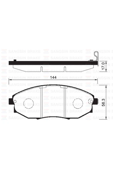Ön Fren Balata Chevrolet Epıca 2.0l 2.5l 06- ürün görseli 1
