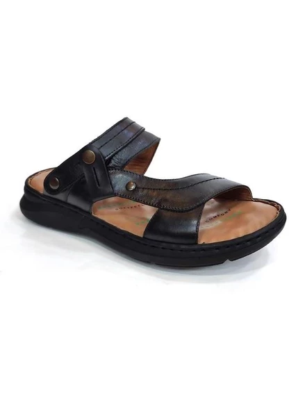FORELLİ URAL 40507 ORTOPEDİK DERİ ERKEK TERLİK-SANDALET - 5