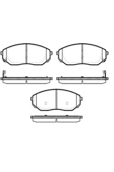 Mga 55379 Balata Fren On-(kıa: Sorento 02>10 ) ürün görseli 1