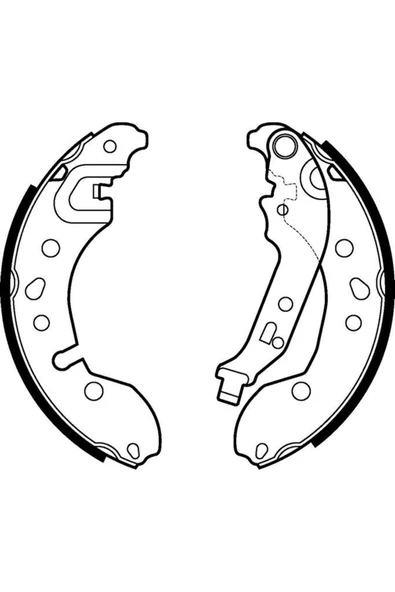 Valeo 564209 Pabuçlu Fren Balatası Renault Clio 02/00> 06/09 - ürün görseli 1