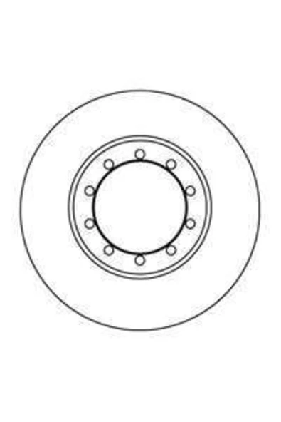 Ferodo DDF1537 FREN DİSKİ ARKA TRANSIT V347 06- ÖNDEN VE ARKADAN ürün görseli 1