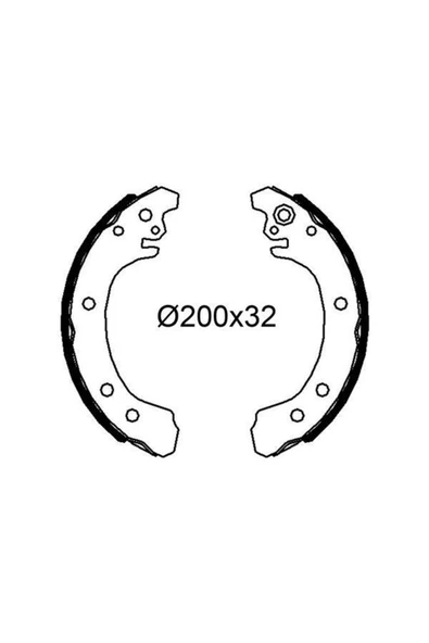 Valeo 564339 Pabuçlu Fren Balatası Toyota Corolla Vıı Vııı - ürün görseli 1