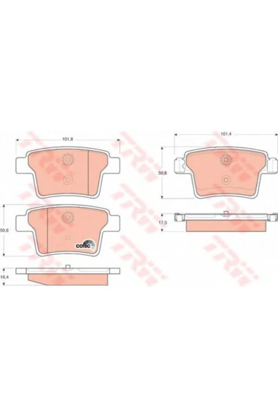 Arka Fren Balatası (ford Mondeo Iıı) ürün görseli 1