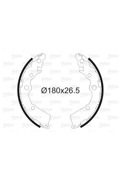 Valeo 564178 Pabuçlu Fren Balatası Kia Rio Pabuçlu Fren Balatası Binek - Uyumlu ürün görseli 1